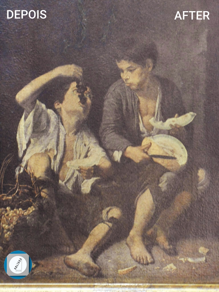 Gravura Crianças comendo fruta de José Malhoa1.6.jpg